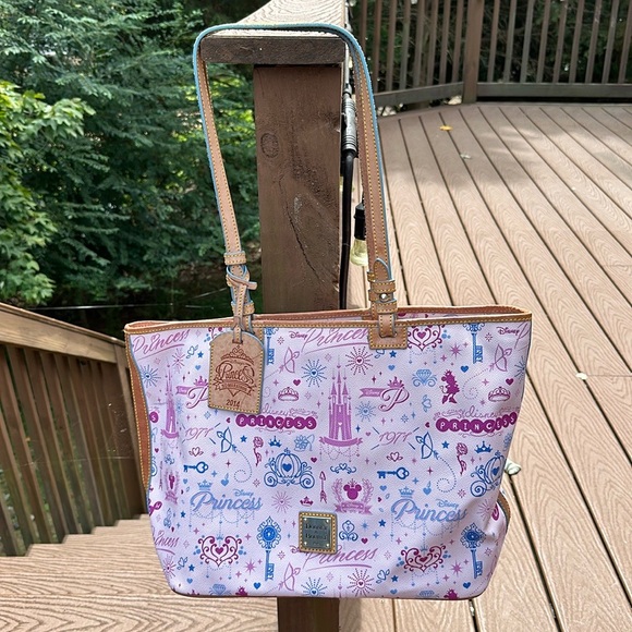 Dooney & Bourke Handbags - Dooney & Bourke Disney Purse Pink Princess tote 2014 Half Marathon Rare